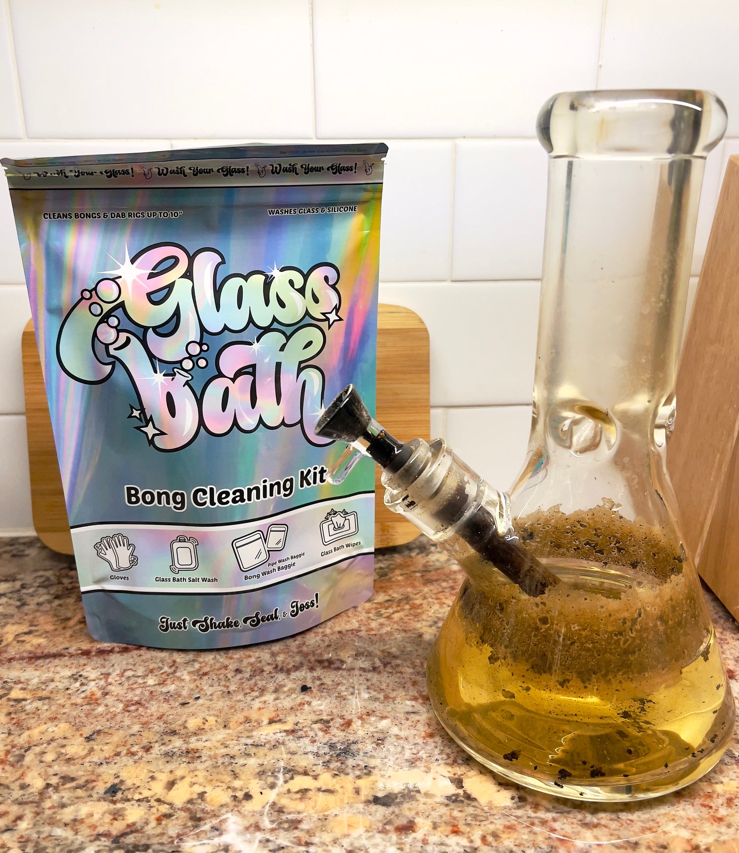 best bong cleaner glass bath kit
