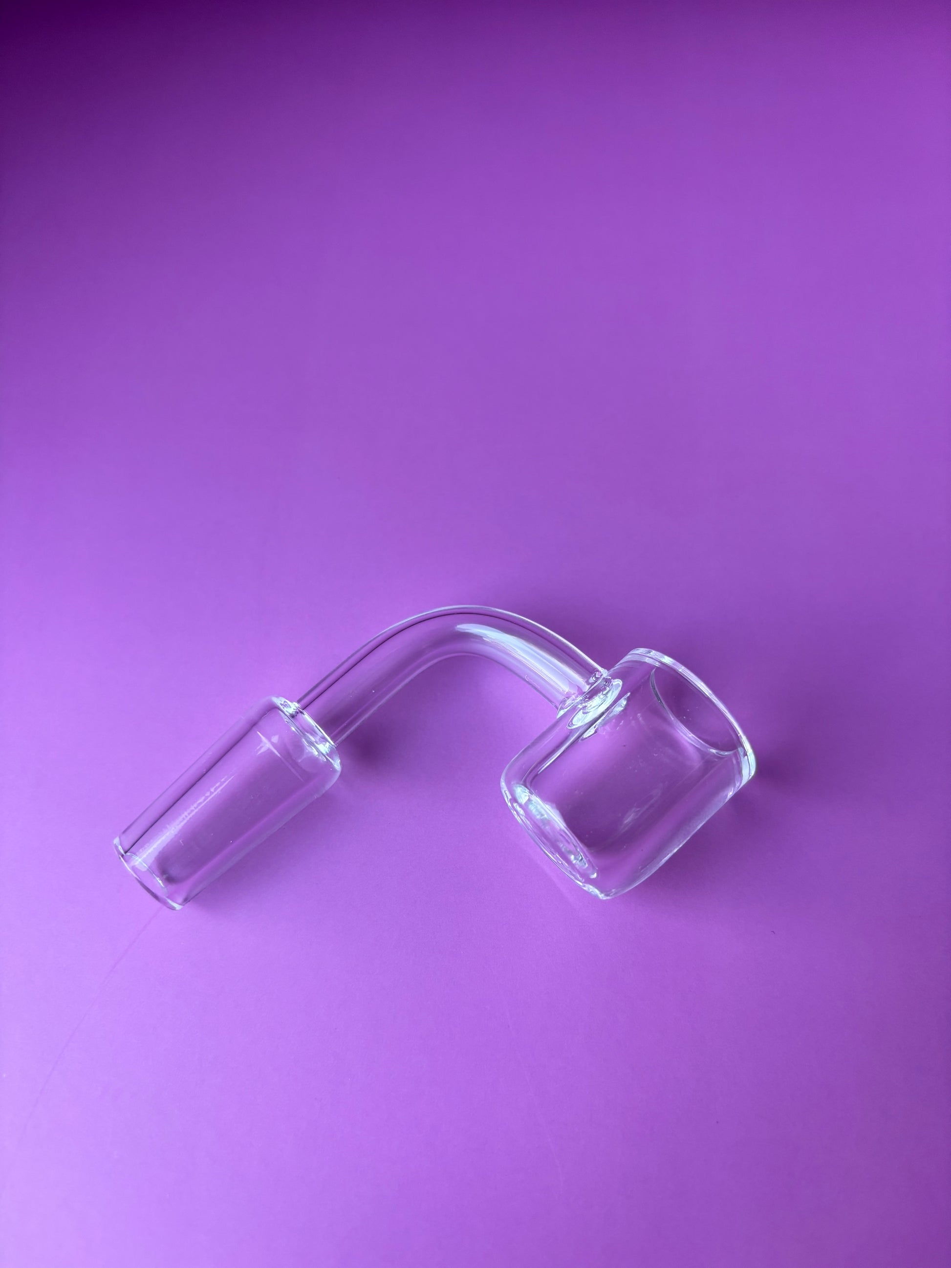 glass banger dab rig purple iridescent