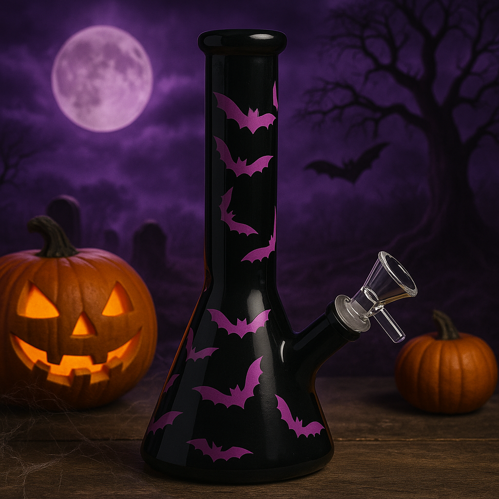 10” Purple Bat Beaker Bong