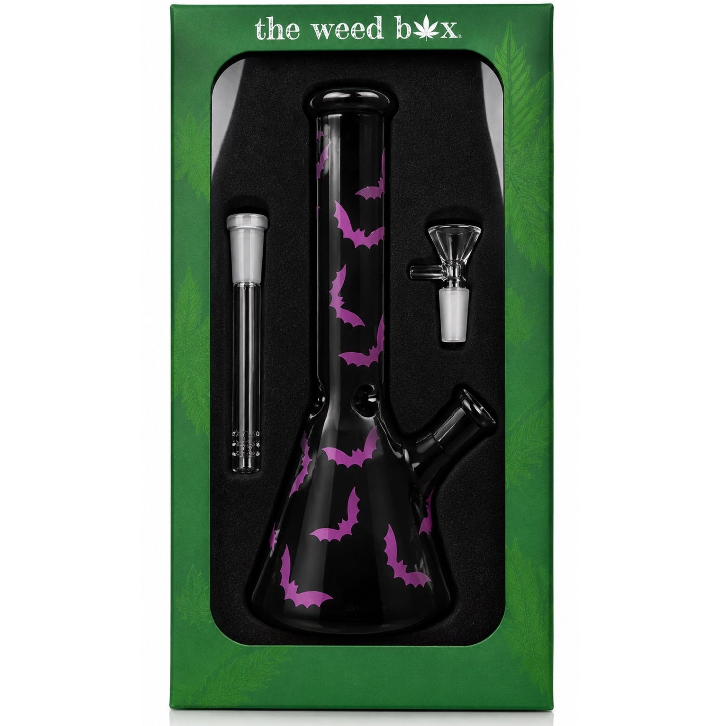 10" Beaker Bong | Purple Bat