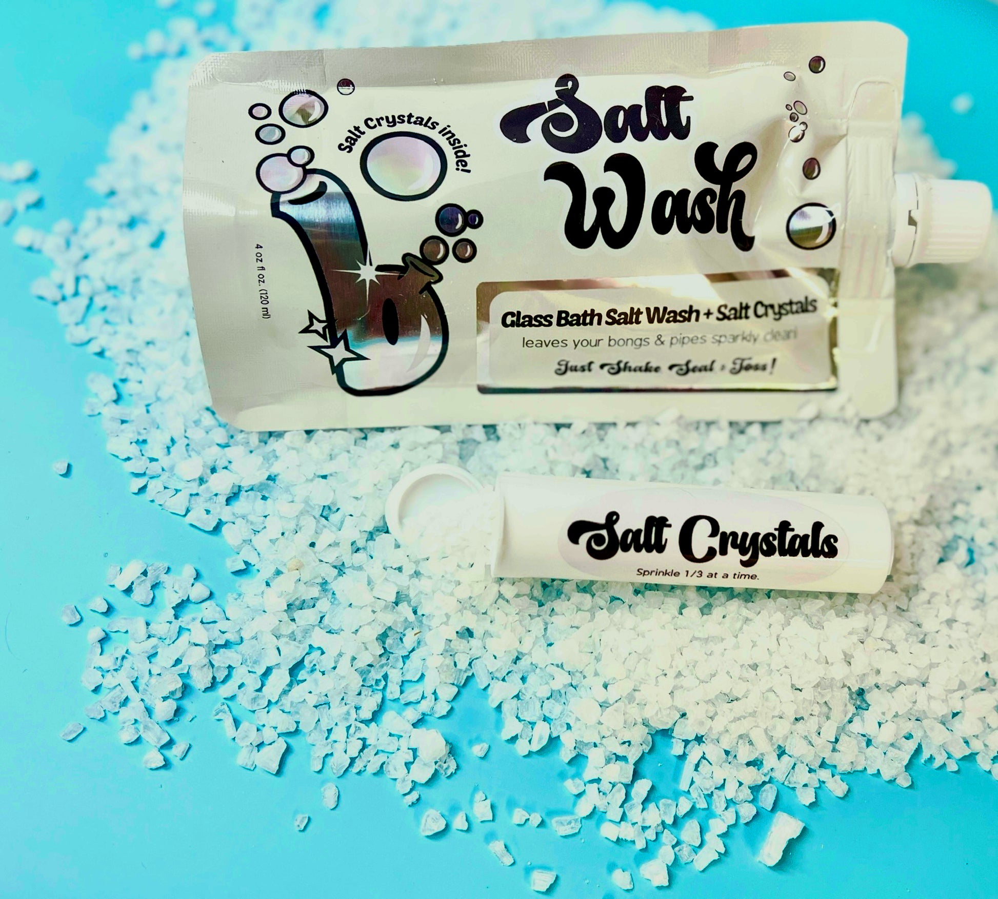 bong cleaner salt wash rock salt combo